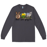 Smoke Peace Love Gray Fox Long Sleeve Tee - LillyAllenDesigns