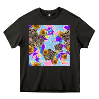 Asphalt stars and sunflowers seamless pattern Heavy Core Tee - FaDigitalArtStudio