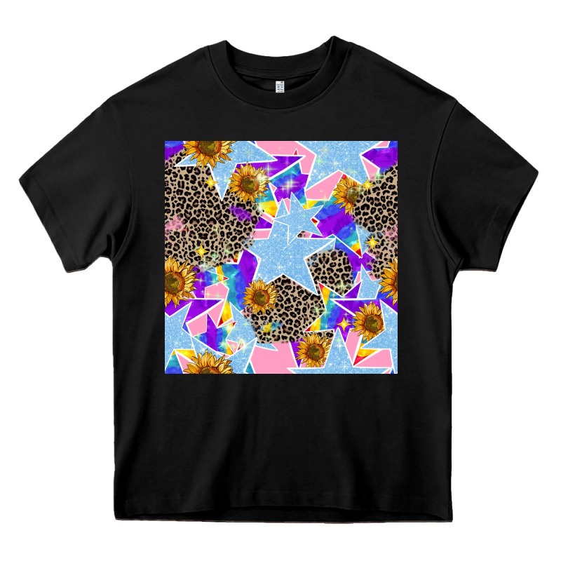 Stars And Sunflowers Seamless Pattern Heavy Core Tee by FaDigitalArtStudio | Teevron