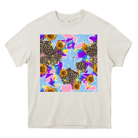 Cream stars and sunflowers seamless pattern Heavy Core Tee - FaDigitalArtStudio