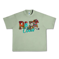 Oil Green Papa Claus Urban Heavy Tee - CowhideDigitalArt