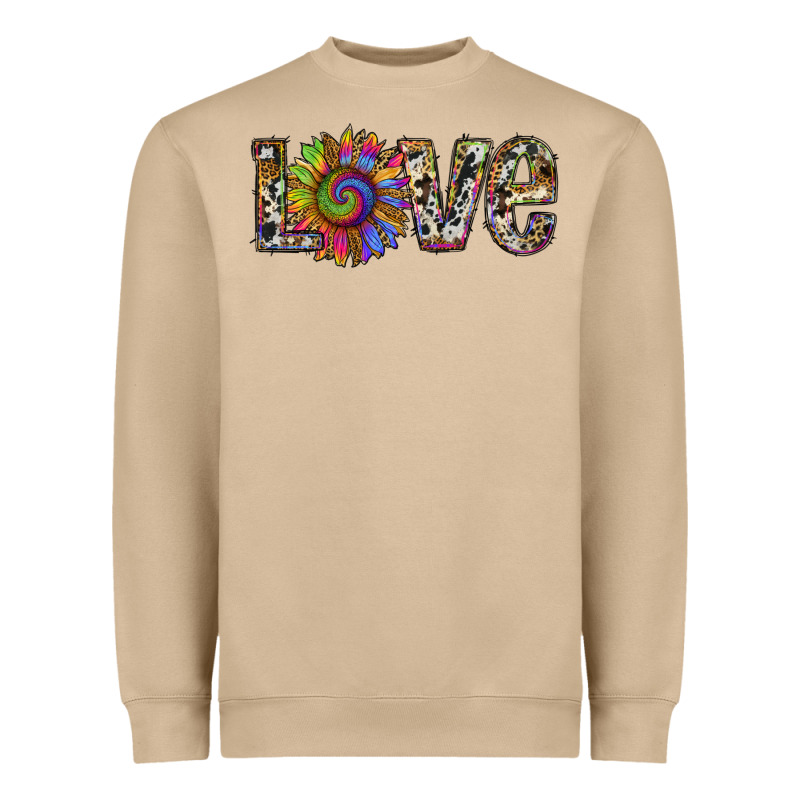 Tie Dye Sunflower Love Heavyweight Sweatshirt by RanaPortraitStore | Teevron
