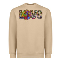 Mushroom tie dye sunflower love Heavyweight Sweatshirt - RanaPortraitStore