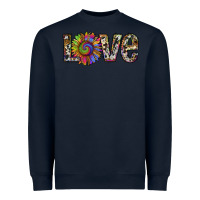 Navy tie dye sunflower love Heavyweight Sweatshirt - RanaPortraitStore