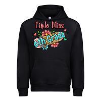 Black little miss sixth grade Urban Hoodie - RanaPortraitStore