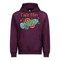 Mauve Wine little miss sixth grade Urban Hoodie - RanaPortraitStore