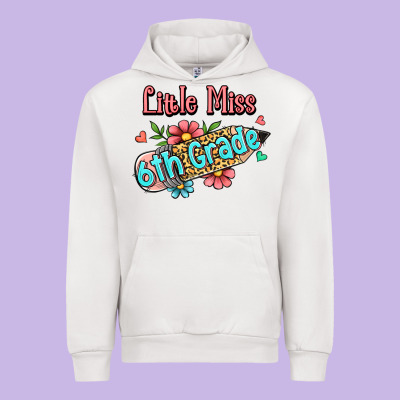 Little Miss Sixth Grade Urban Hoodie Designed By Ranaportraitstore