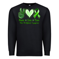 Peace Love Cure Non Hodgkins Lympoma Premium Sweatshirt | Teevron