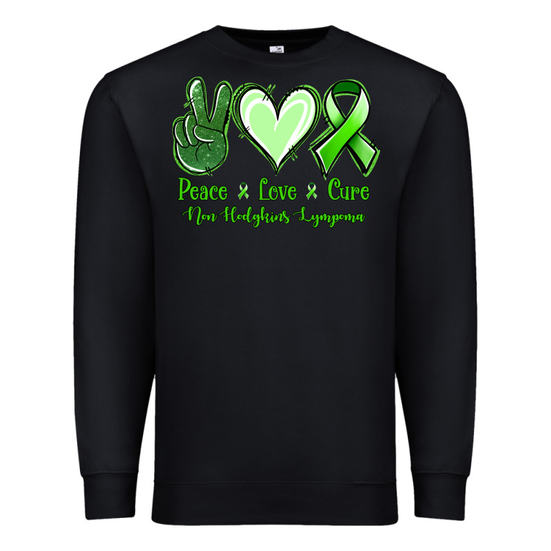 Peace Love Cure Non Hodgkins Lympoma Premium Sweatshirt by Jasminsmagicworld | Teevron