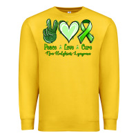 Lemon Peace Love Cure Non Hodgkins Lympoma Premium Sweatshirt - Jasminsmagicworld