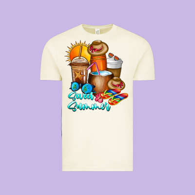 Sweet Summer Vintage Tee Designed By Cowhidedigitalart