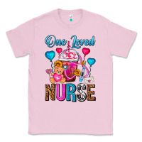 Bubblegum Pink One Loved Nurse Valentines Day Frappe Coffee Classic Tee - FaDigitalArtStudio