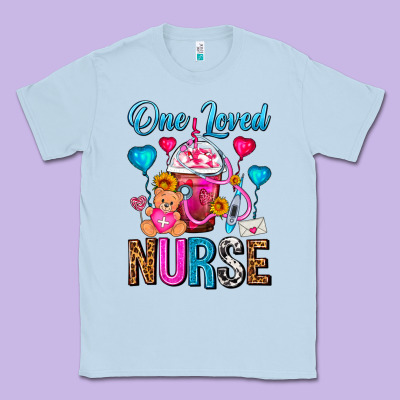 One Loved Nurse Valentines Day Frappe Coffee Classic Tee Designed By Fadigitalartstudio