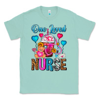 Seafoam One Loved Nurse Valentines Day Frappe Coffee Classic Tee - FaDigitalArtStudio