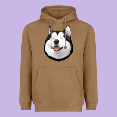 Husky Heavyweight Hoodie Designed By Jasminsmagicworld