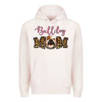 Pale Pink Bulldog Mom Premium Hoodie - Jasminsmagicworld
