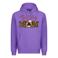 Purple Bulldog Mom Premium Hoodie - Jasminsmagicworld