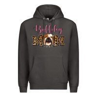 Smoke Bulldog Mom Premium Hoodie - Jasminsmagicworld