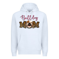 White Bulldog Mom Premium Hoodie - Jasminsmagicworld