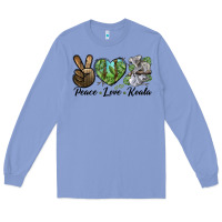 Colony Blue peace love koala Long Sleeve Tee - LillyAllenDesigns
