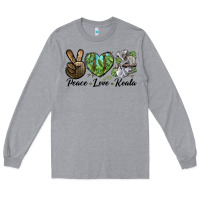 Heather Grey peace love koala Long Sleeve Tee - LillyAllenDesigns