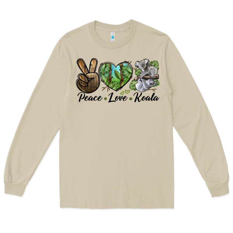 Peace Love Koala Long Sleeve Tee by LillyAllenDesigns | Teevron