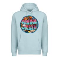 Blue Mist western groovy school nurse Premium Hoodie - BarkalooDesign