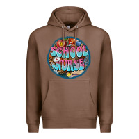 Chestnut western groovy school nurse Premium Hoodie - BarkalooDesign