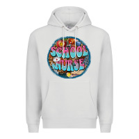 Dove Grey western groovy school nurse Premium Hoodie - BarkalooDesign