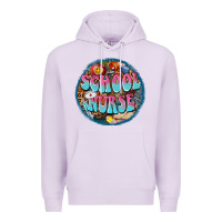 Lilac western groovy school nurse Premium Hoodie - BarkalooDesign