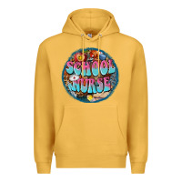 Mustard western groovy school nurse Premium Hoodie - BarkalooDesign