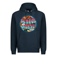 Navy western groovy school nurse Premium Hoodie - BarkalooDesign
