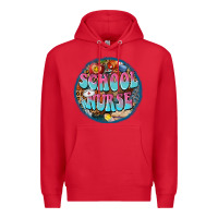 Red western groovy school nurse Premium Hoodie - BarkalooDesign