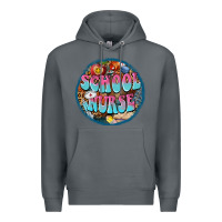 Rock western groovy school nurse Premium Hoodie - BarkalooDesign