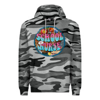 Slate Camo western groovy school nurse Premium Hoodie - BarkalooDesign
