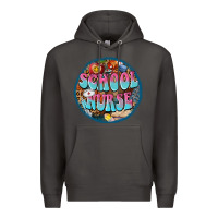 Smoke western groovy school nurse Premium Hoodie - BarkalooDesign