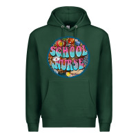Sports Green western groovy school nurse Premium Hoodie - BarkalooDesign