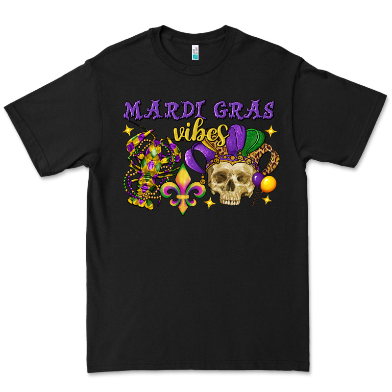 Mardi Gras Vibes Skull Premium Tee by FaDigitalArtStudio | Teevron