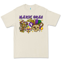 Bone mardi gras vibes skull Premium Tee - FaDigitalArtStudio