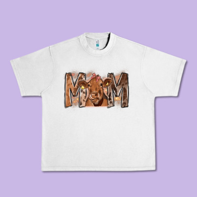 Rodeo Mom Cow Urban Heavy Tee Designed By Cowhidedigitalart