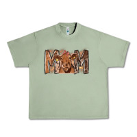 Oil Green Rodeo Mom Cow Urban Heavy Tee - CowhideDigitalArt