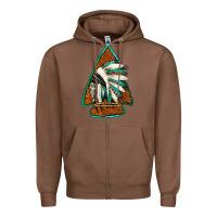 Chestnut indian headdress arrowhead Zipper Hoodie - Jasminsmagicworld
