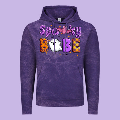 Spooky Babe Vintage Hoodie Designed By Artiststas