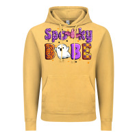 Vintage Mustard spooky babe Vintage Hoodie - Artiststas