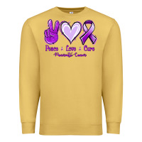 Antique Gold Pace Love Cure Pancreatic Cancer Premium Sweatshirt - Jasminsmagicworld
