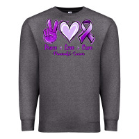 Charcoal Heather Pace Love Cure Pancreatic Cancer Premium Sweatshirt - Jasminsmagicworld