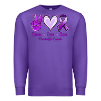 Purple Pace Love Cure Pancreatic Cancer Premium Sweatshirt - Jasminsmagicworld
