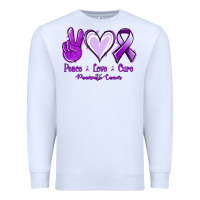 White Pace Love Cure Pancreatic Cancer Premium Sweatshirt - Jasminsmagicworld