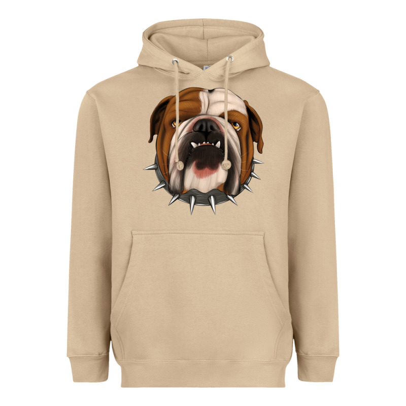 Bulldog Heavyweight Hoodie by Jasminsmagicworld | Teevron