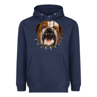 Navy Bulldog Heavyweight Hoodie - Jasminsmagicworld
